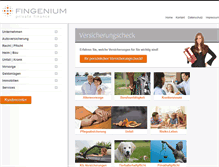 Tablet Screenshot of fingenium.de